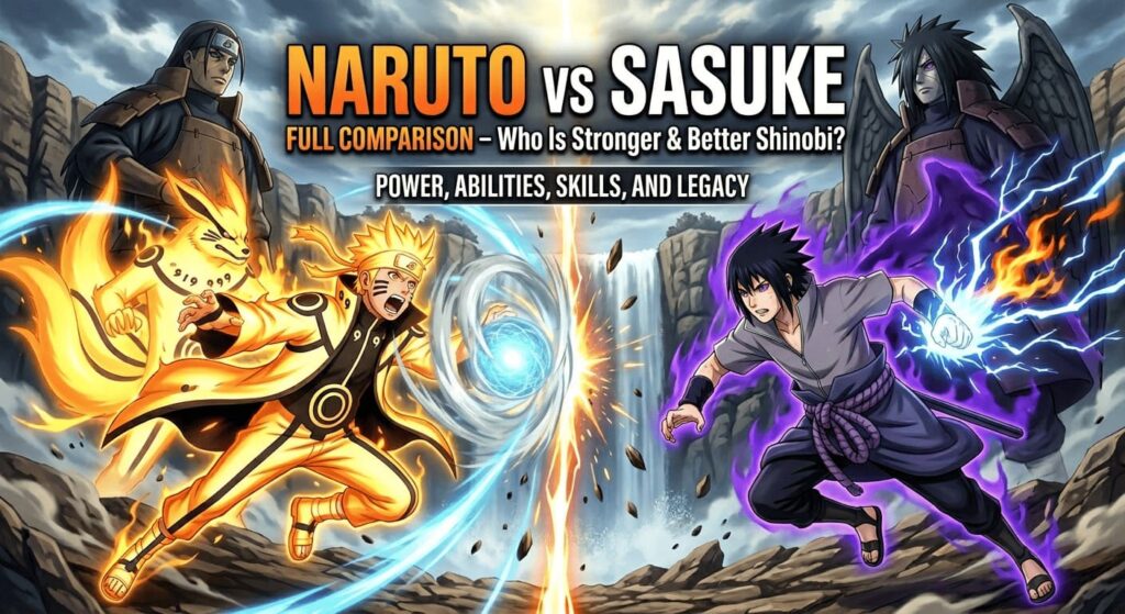 naruto-vs-sasuke-full-comparison Naruto vs Sasuke Full Comparison – Who Is Stronger & Better Shinobi?