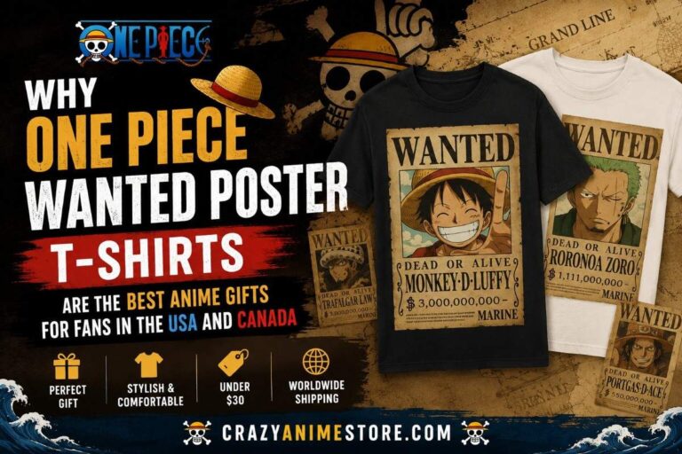 Why One Piece Wanted Poster T-Shirts Are the Best Anime Gifts for Fans in the USA and Canada